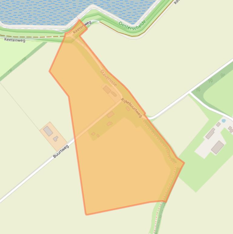 Kaart van postcodegebied 4696PC.