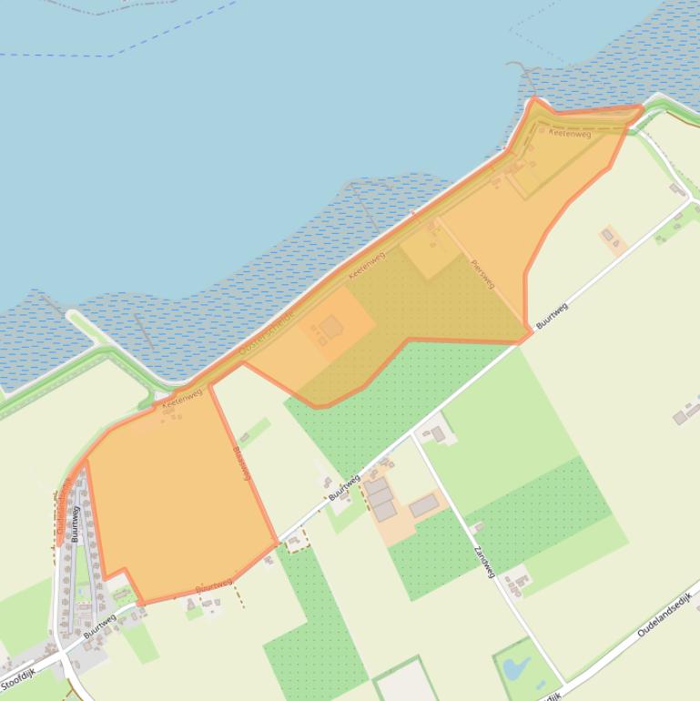 Kaart van postcodegebied 4696PD.