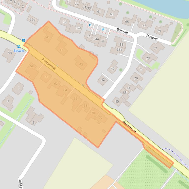 Kaart van postcodegebied 4696RB.