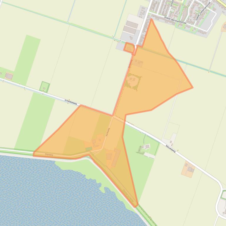 Kaart van postcodegebied 4696RE.