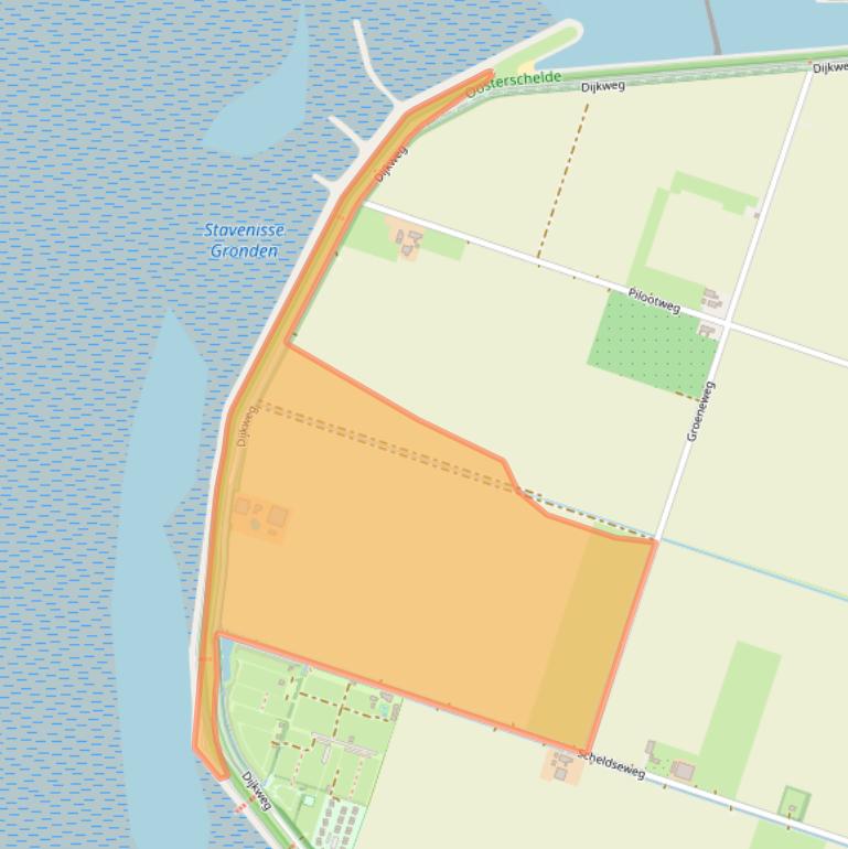 Kaart van postcodegebied 4696RH.