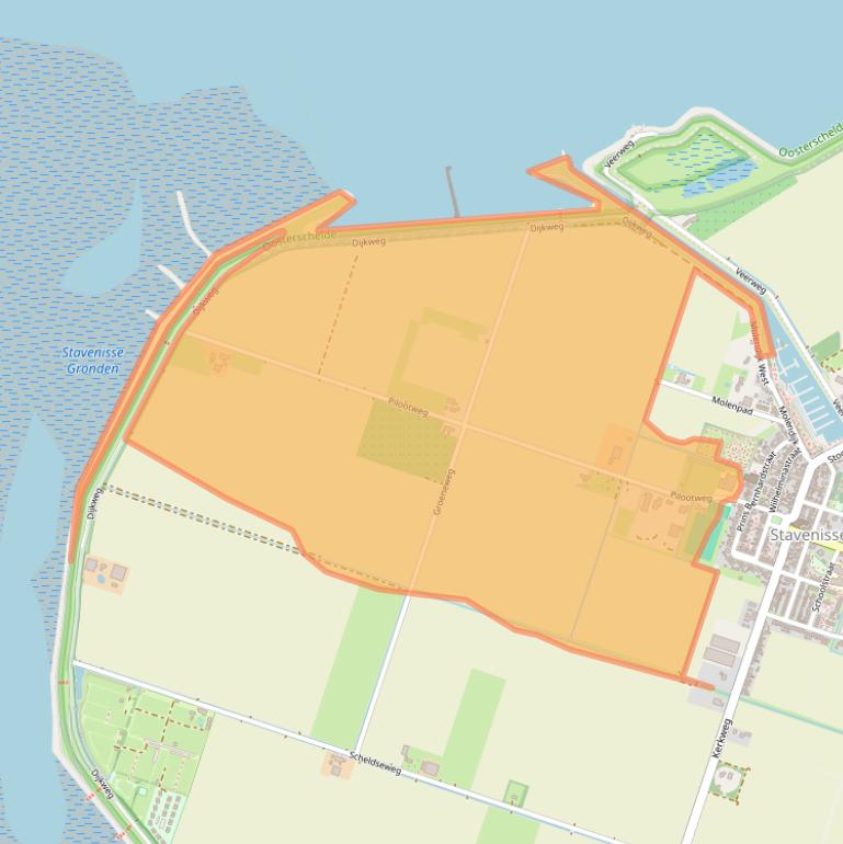 Kaart van postcodegebied 4696RJ.