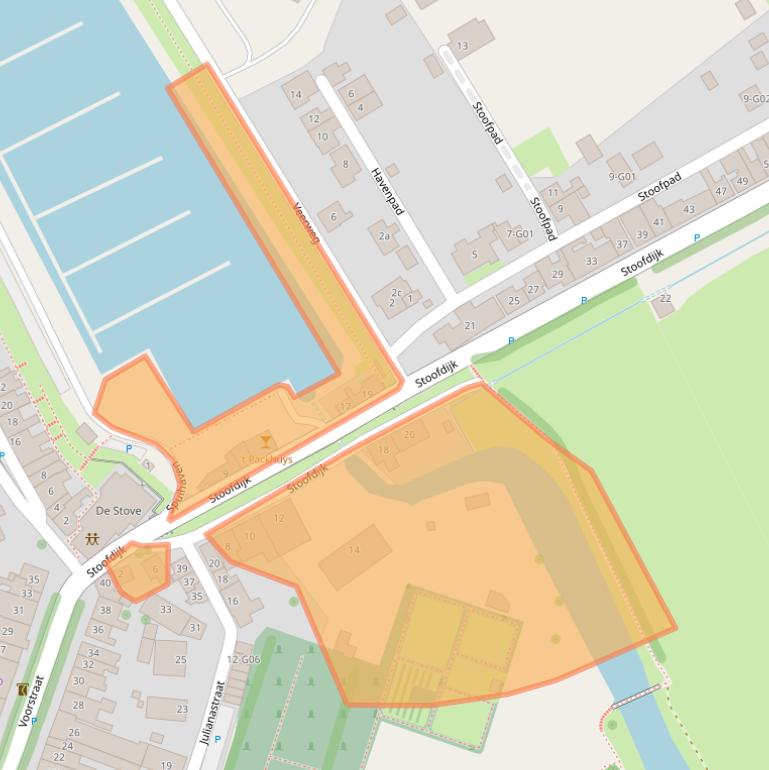 Kaart van postcodegebied 4696RK.