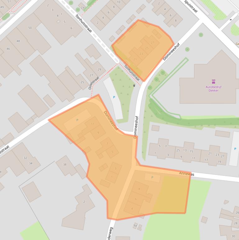 Kaart van postcodegebied 4697BD.