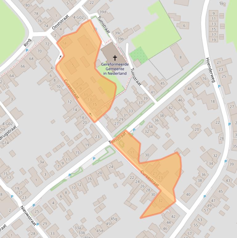 Kaart van postcodegebied 4697BT.