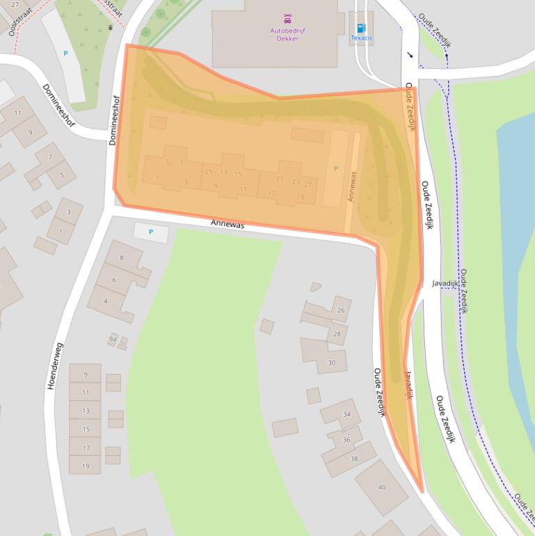 Kaart van postcodegebied 4697BX.