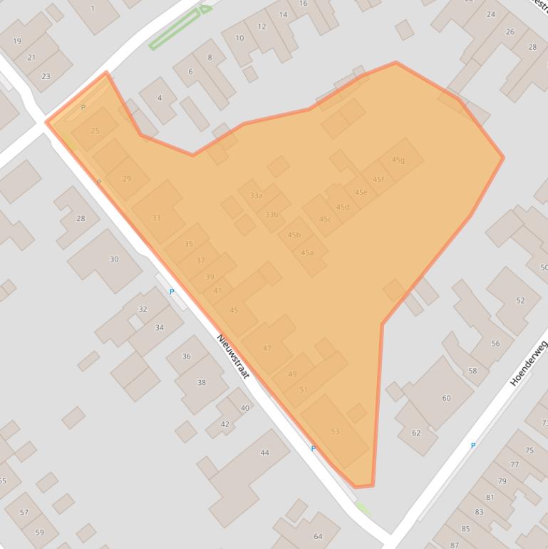 Kaart van postcodegebied 4697CB.