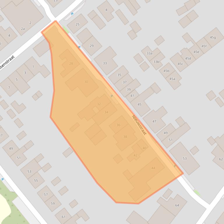 Kaart van postcodegebied 4697CD.