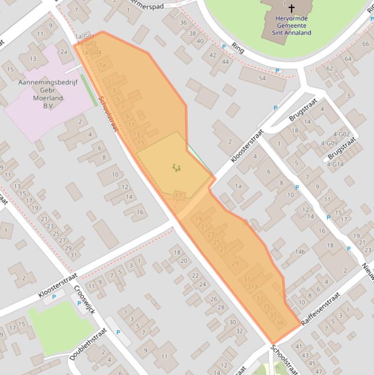 Kaart van postcodegebied 4697CH.