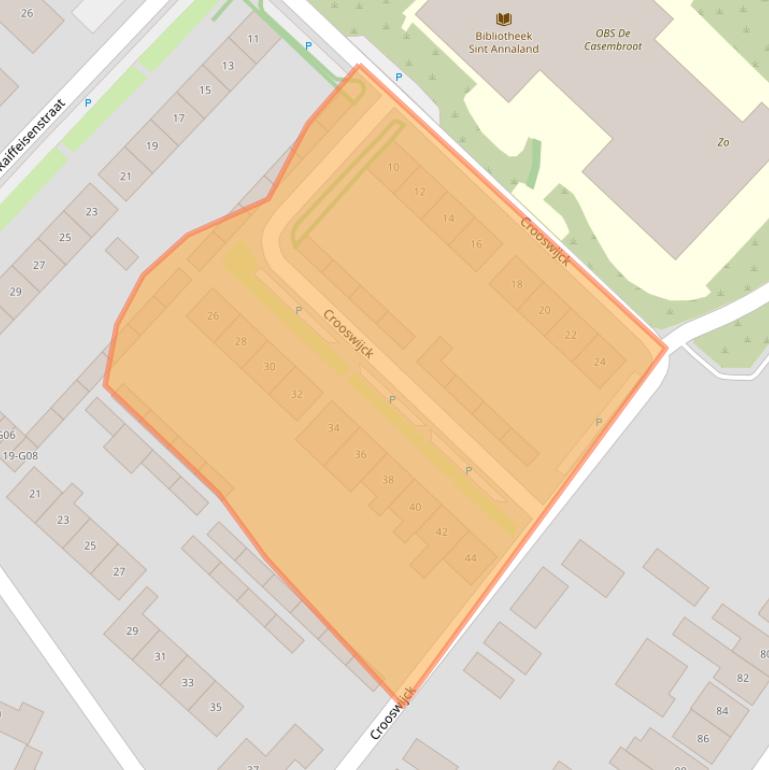 Kaart van postcodegebied 4697CN.