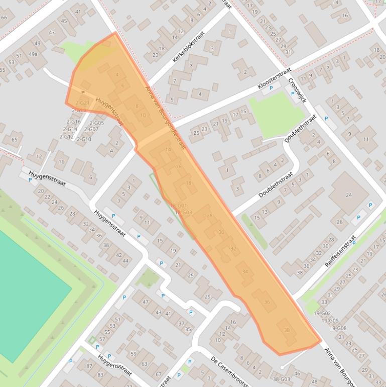 Kaart van postcodegebied 4697CW.