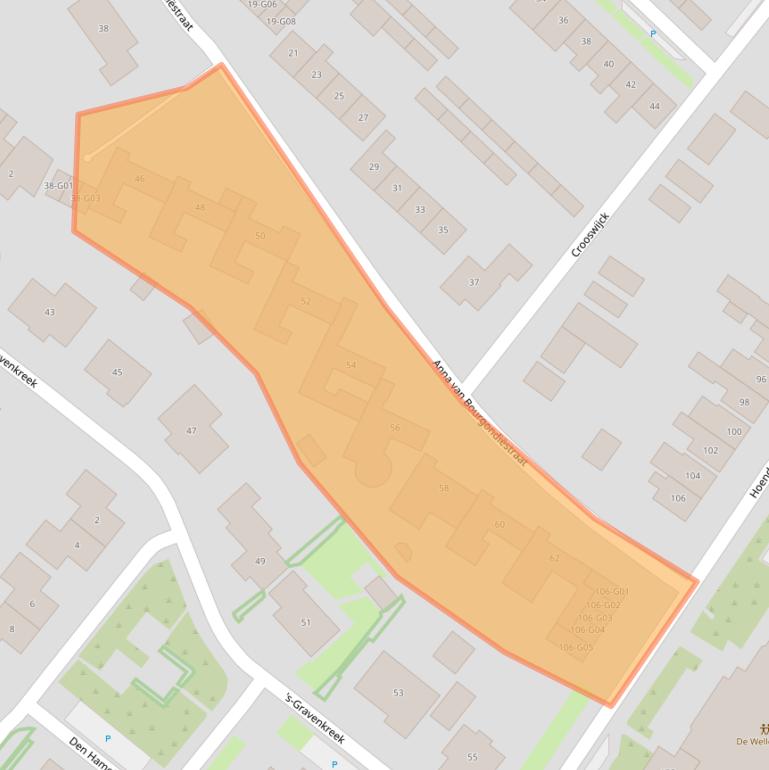 Kaart van postcodegebied 4697CX.