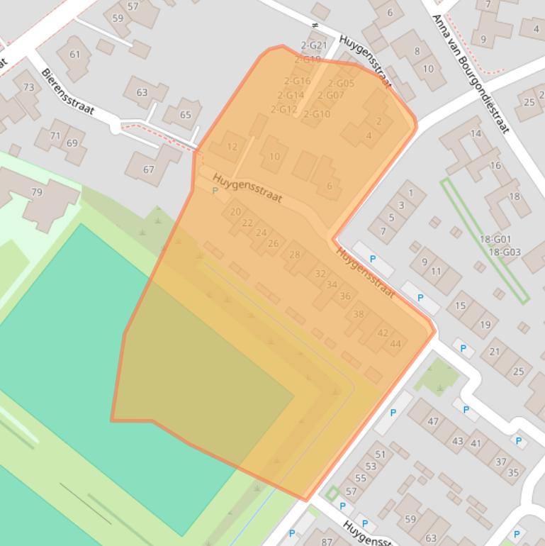 Kaart van postcodegebied 4697CZ.