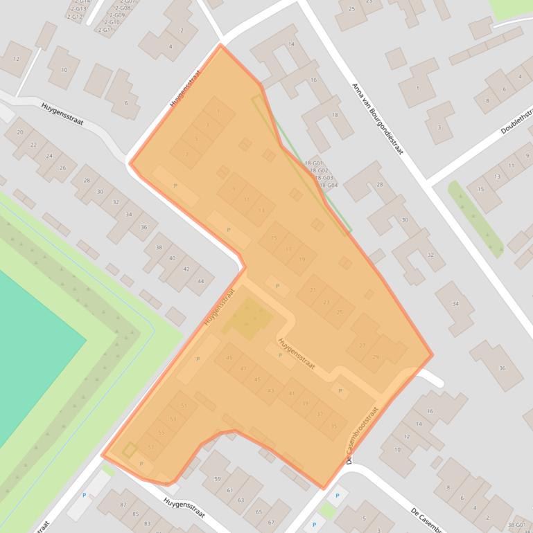 Kaart van postcodegebied 4697DA.