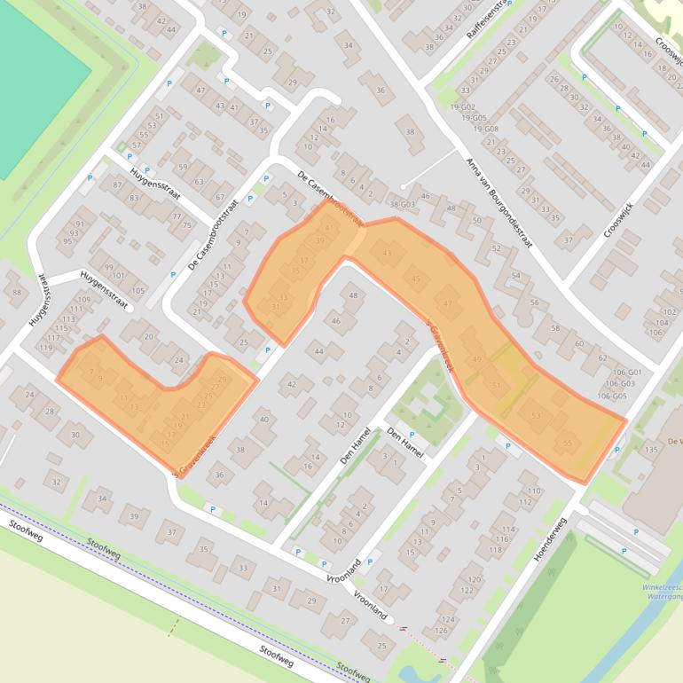 Kaart van postcodegebied 4697DD.