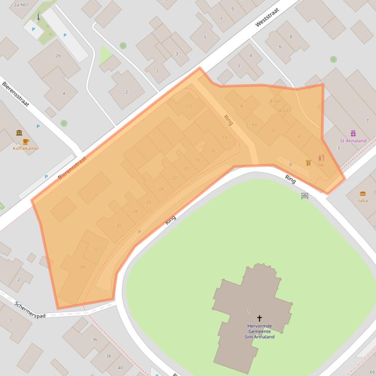 Kaart van postcodegebied 4697EC.