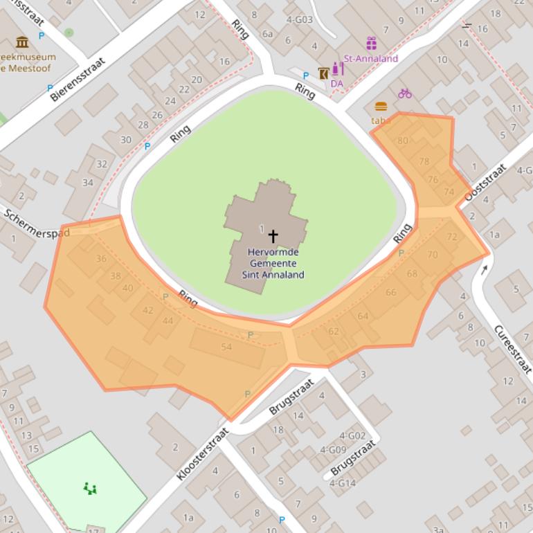 Kaart van postcodegebied 4697ED.