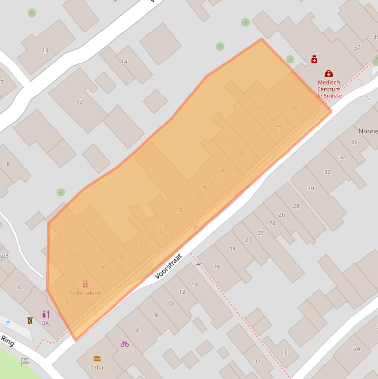 Kaart van postcodegebied 4697EH.