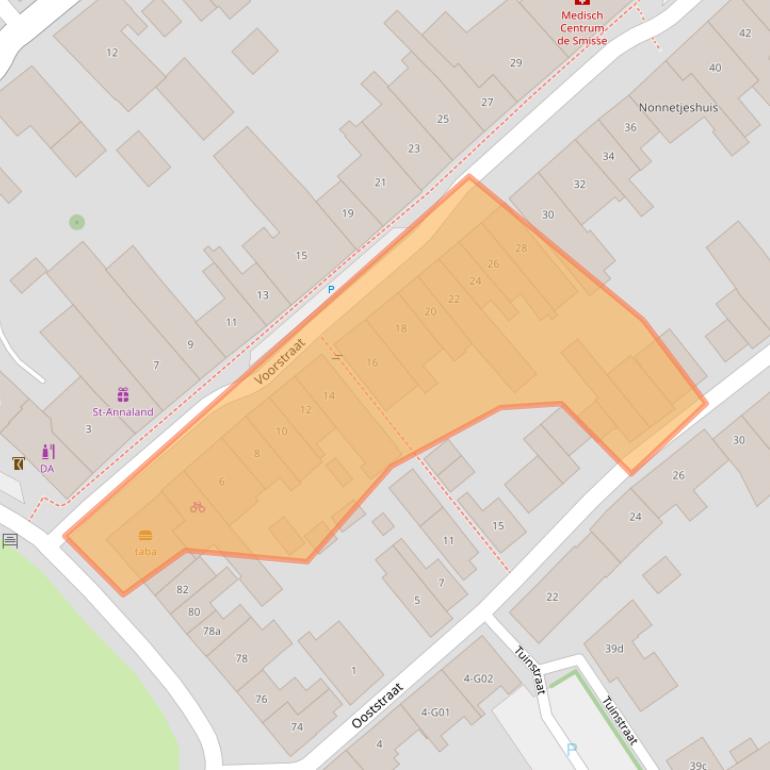 Kaart van postcodegebied 4697EK.