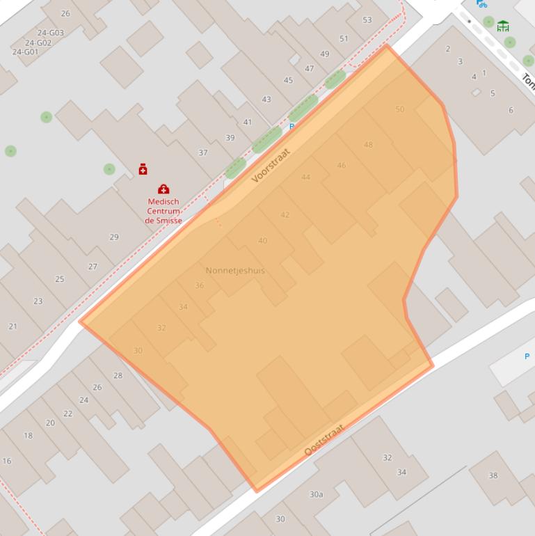 Kaart van postcodegebied 4697EL.