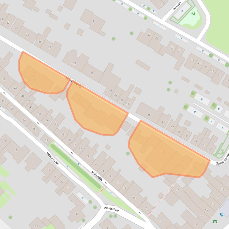 Kaart van postcodegebied 4697EP.