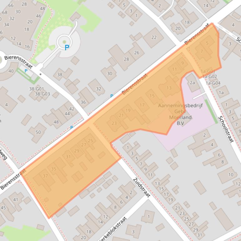 Kaart van postcodegebied 4697GC.