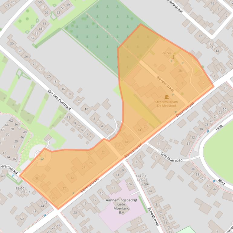 Kaart van postcodegebied 4697GE.