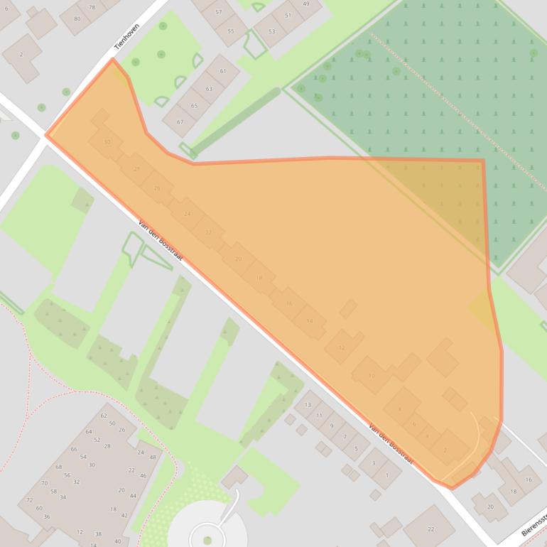 Kaart van postcodegebied 4697GL.