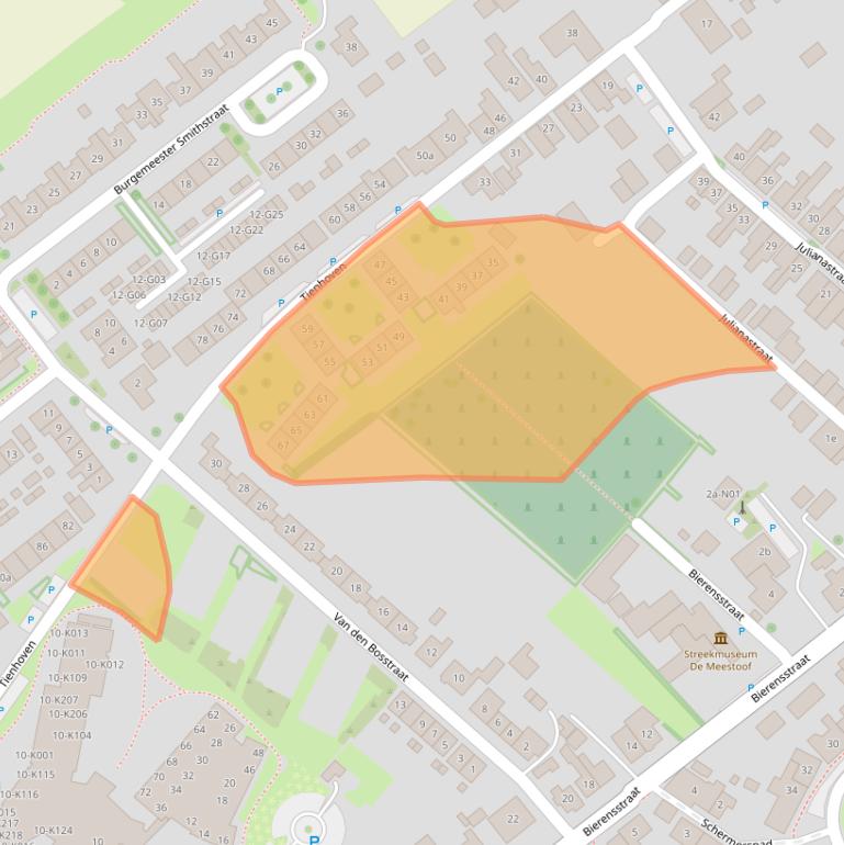 Kaart van postcodegebied 4697GP.