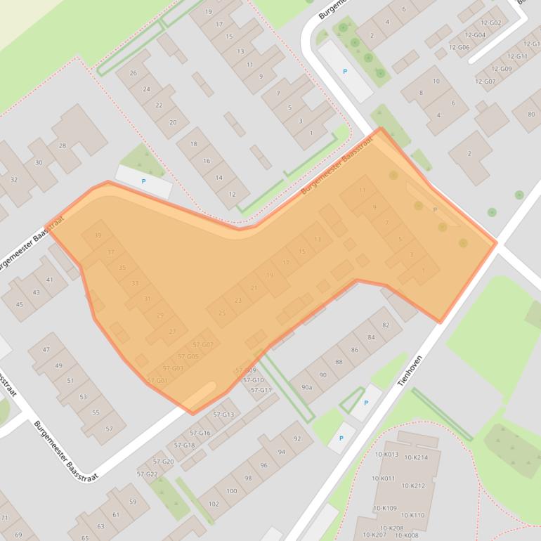 Kaart van postcodegebied 4697GV.