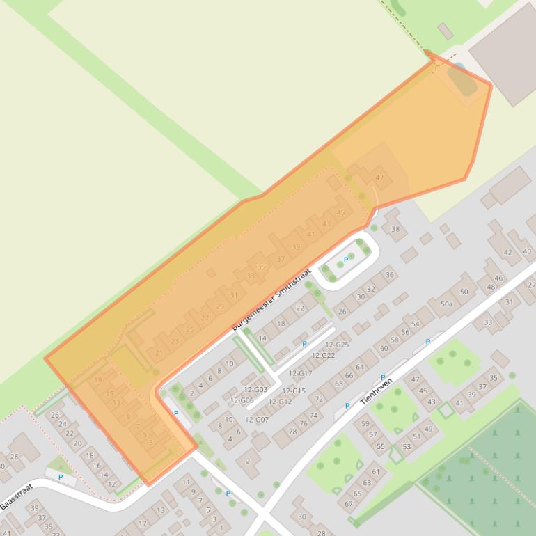 Kaart van postcodegebied 4697HD.