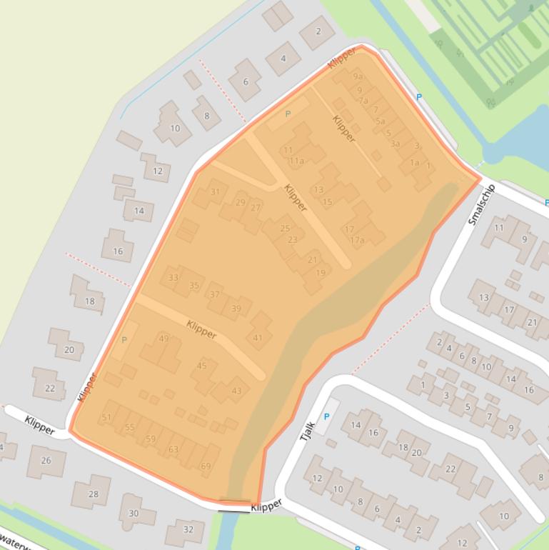 Kaart van postcodegebied 4697HL.