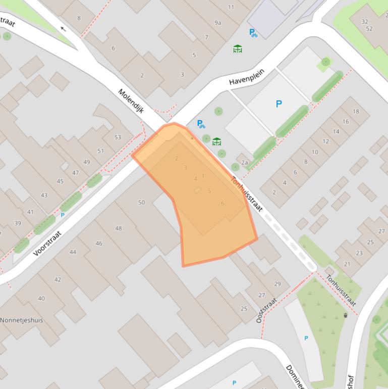 Kaart van postcodegebied 4697HZ.