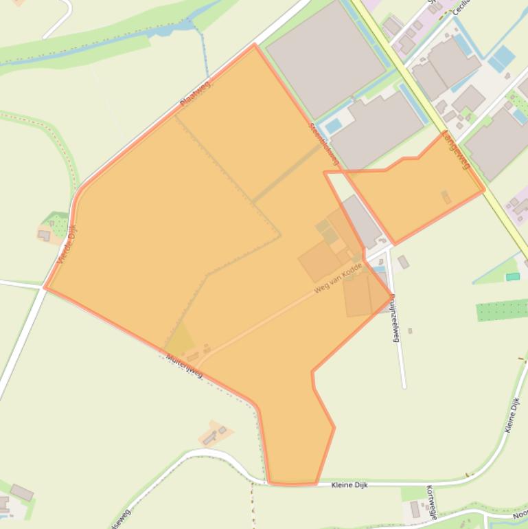 Kaart van postcodegebied 4697PA.