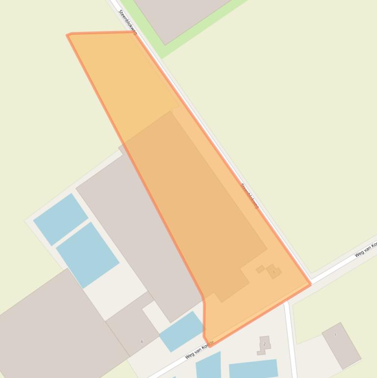 Kaart van postcodegebied 4697PG.