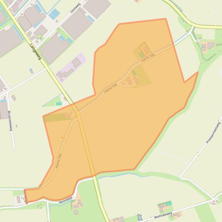 Kaart van postcodegebied 4697RD.