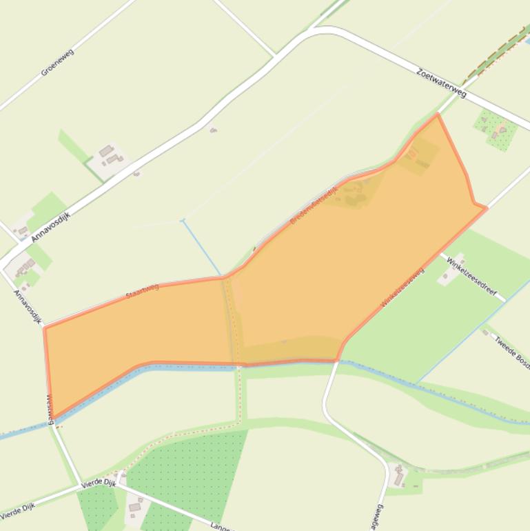 Kaart van postcodegebied 4697RH.