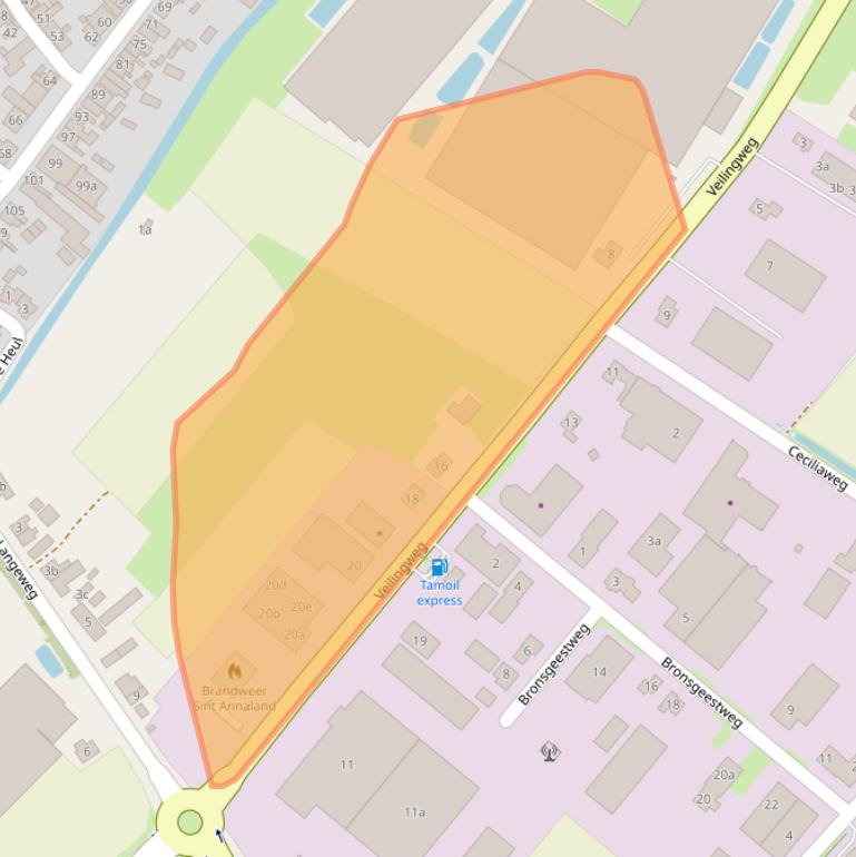 Kaart van postcodegebied 4697RR.