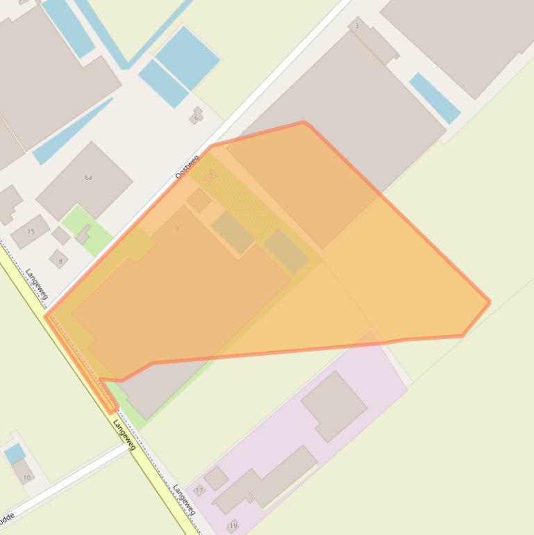 Kaart van postcodegebied 4697RX.