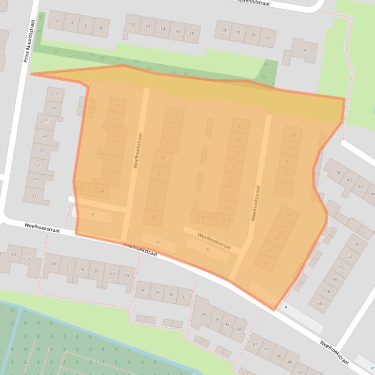 Kaart van postcodegebied 4698BM.