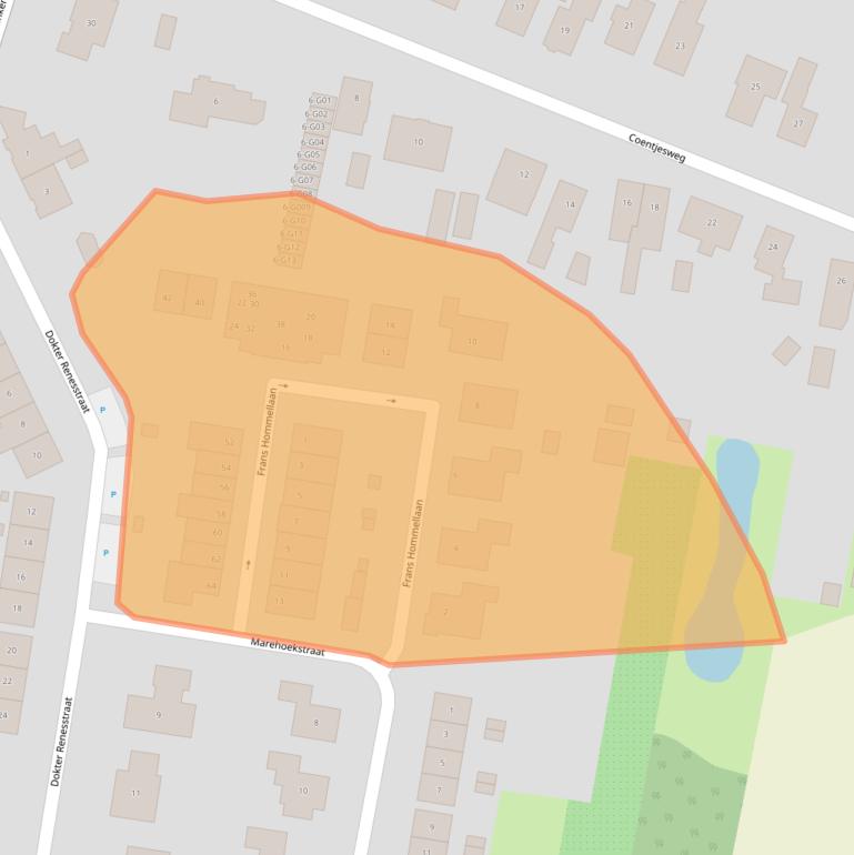 Kaart van postcodegebied 4698BS.