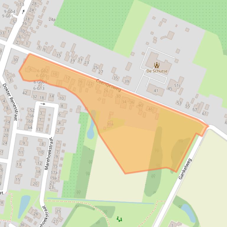 Kaart van postcodegebied 4698CM.