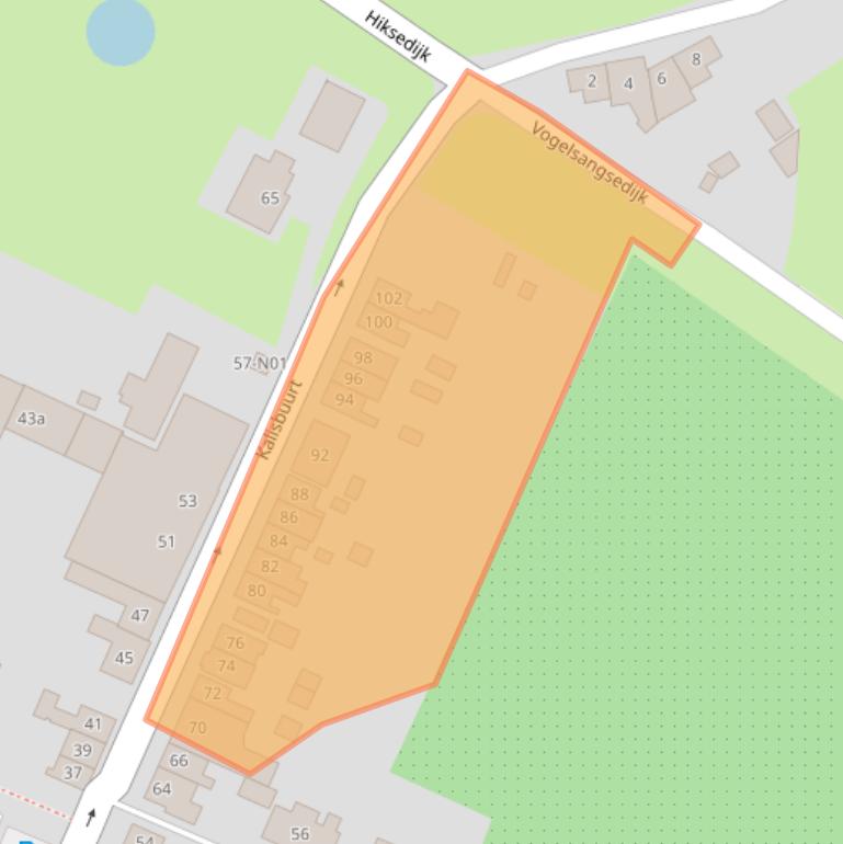 Kaart van postcodegebied 4698CT.