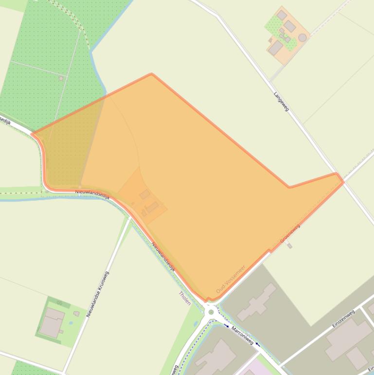 Kaart van postcodegebied 4698PP.