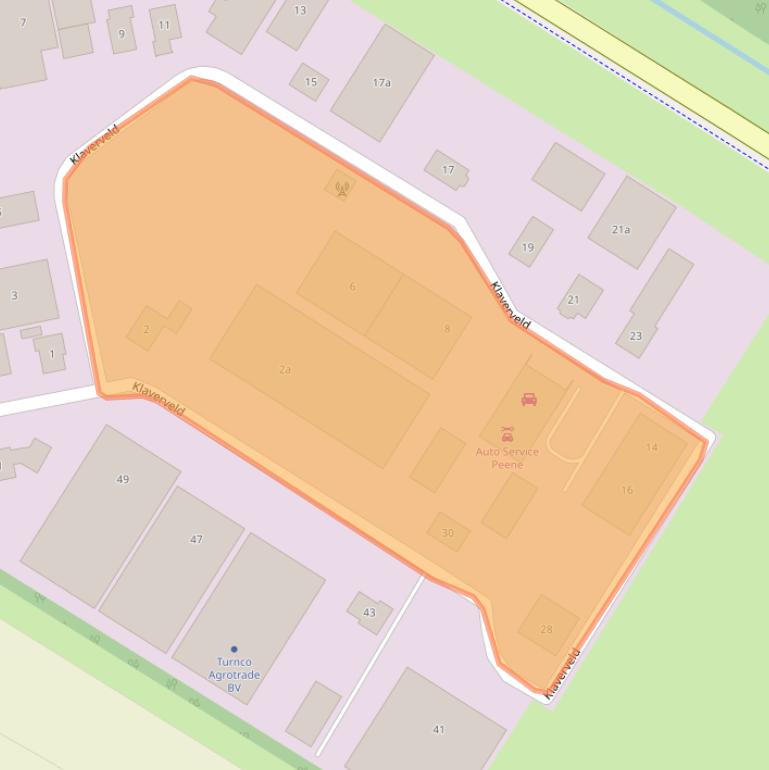 Kaart van postcodegebied 4698PT.