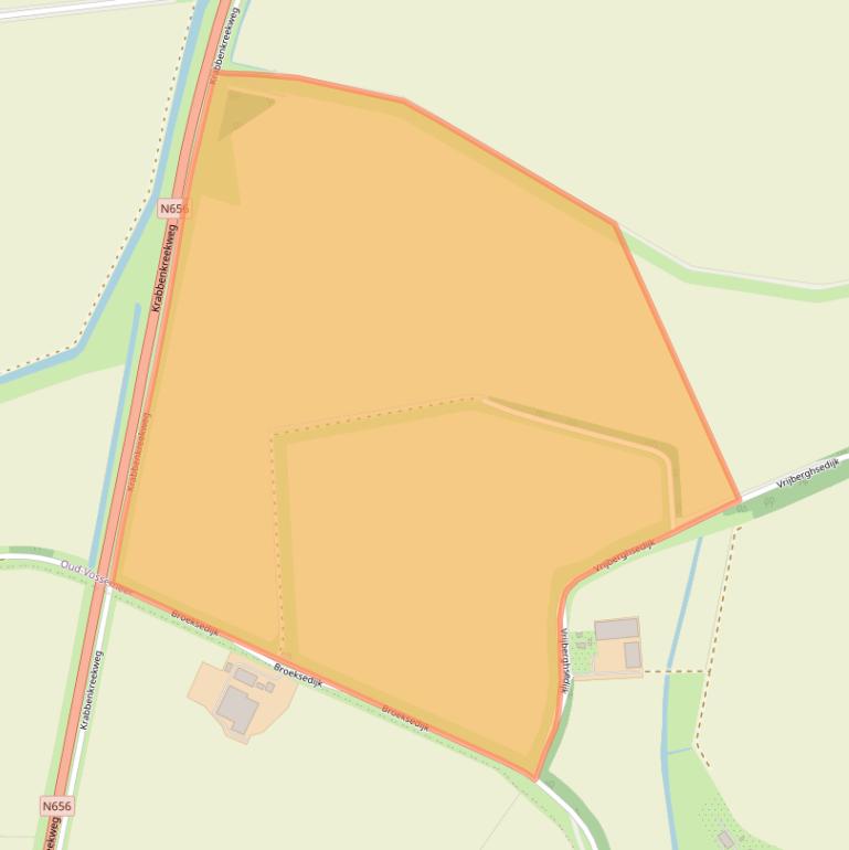 Kaart van postcodegebied 4698PV.