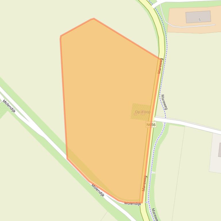 Kaart van postcodegebied 4698RB.