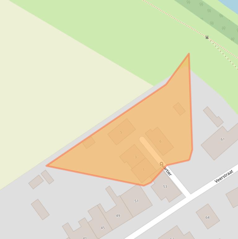 Kaart van postcodegebied 4698RP.