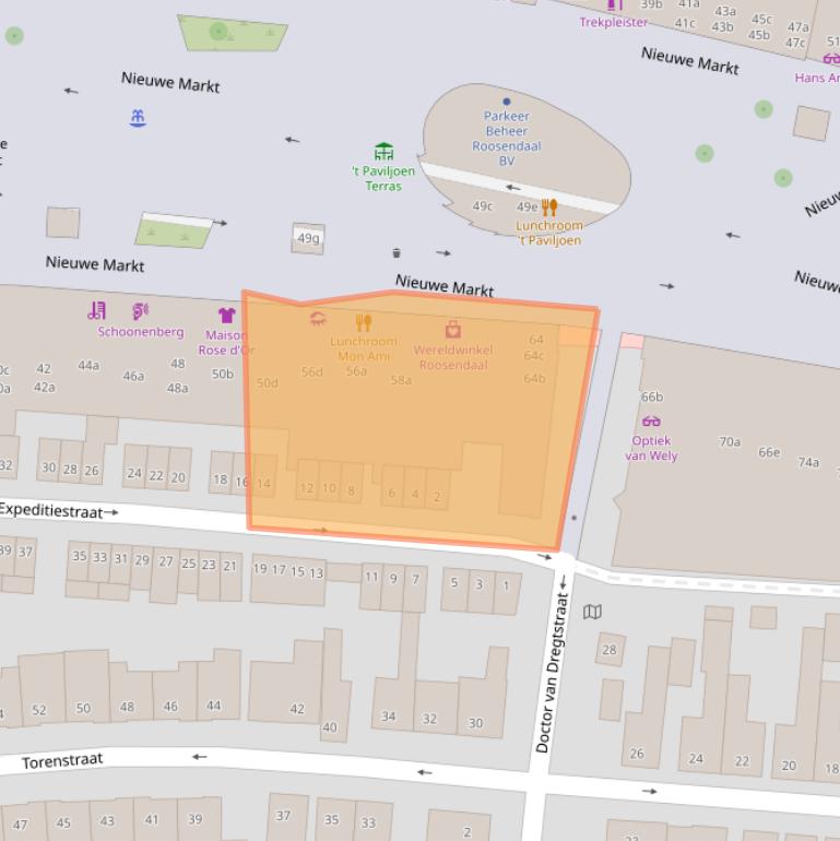 Kaart van postcodegebied 4701AK.