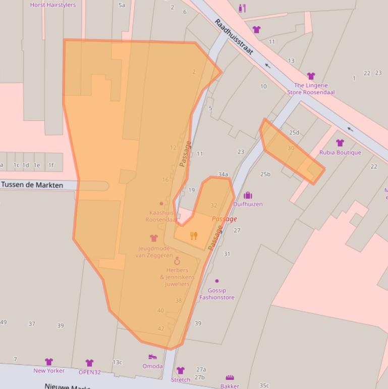 Kaart van postcodegebied 4701AP.